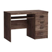 SCHREIBTISCH Indianapolis I-16 120 x 60 x 81,5 cm Esche dunkel - Dunkelbraun, Holzwerkstoff/Metall (60/120/81.5cm) - Koseto