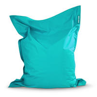 RIESEN-SITZSACK "Square" 120x160cm 270 L - Türkis, Textil (120/25/160cm) - Green Bean
