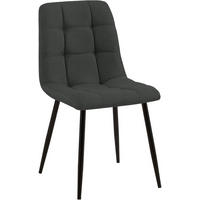 STUHL Stoff Dunkelgrau - Dunkelgrau, Textil/Metall (45/84/55cm) - CLP
