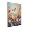 AKUSTIKPANEEL Blumen - Kunst - Natur - Ölgemälde 60x80 cm - Multicolor, Textil (60/0.9/80cm) - MuchoWow