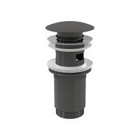ABLAUFVENTIL CLICK/CLACK 5/4" Ganzmetall mit Überlauf, Gun-Metal-Glanz - Anthrazit, Kunststoff (7.5/7.5/15cm) - Alcadrain