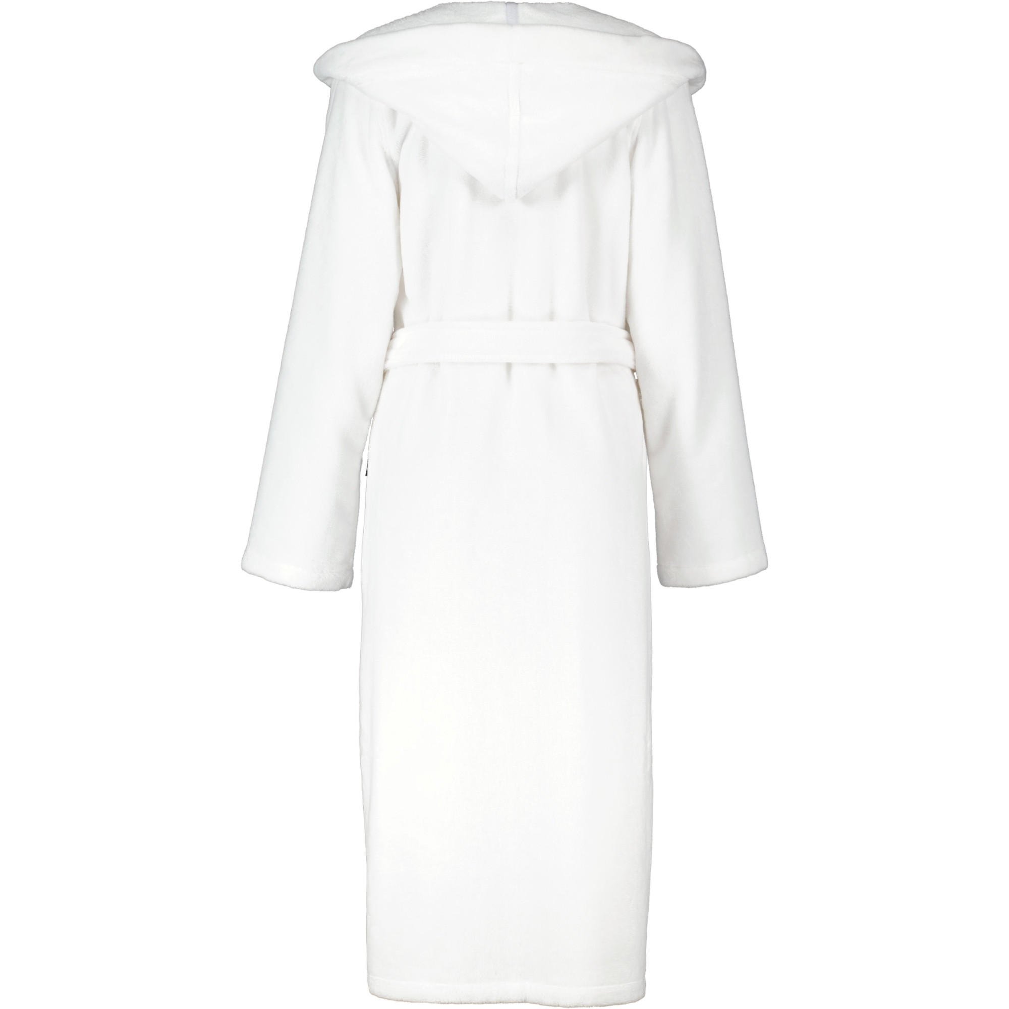 BADEMANTEL DAMEN KAPUZE CAWÖ HOME 825 WEISS - 67 - Weiß, Textil (Snull) - Cawoe