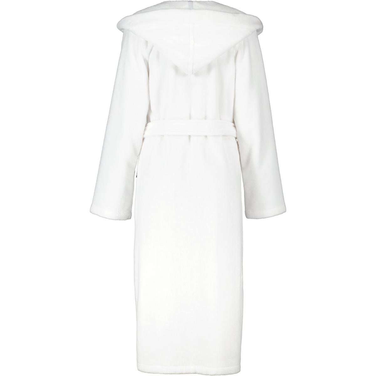 BADEMANTEL DAMEN KAPUZE CAWÖ HOME 825 WEISS - 67 - Weiß, Textil (Lnull) - Cawoe