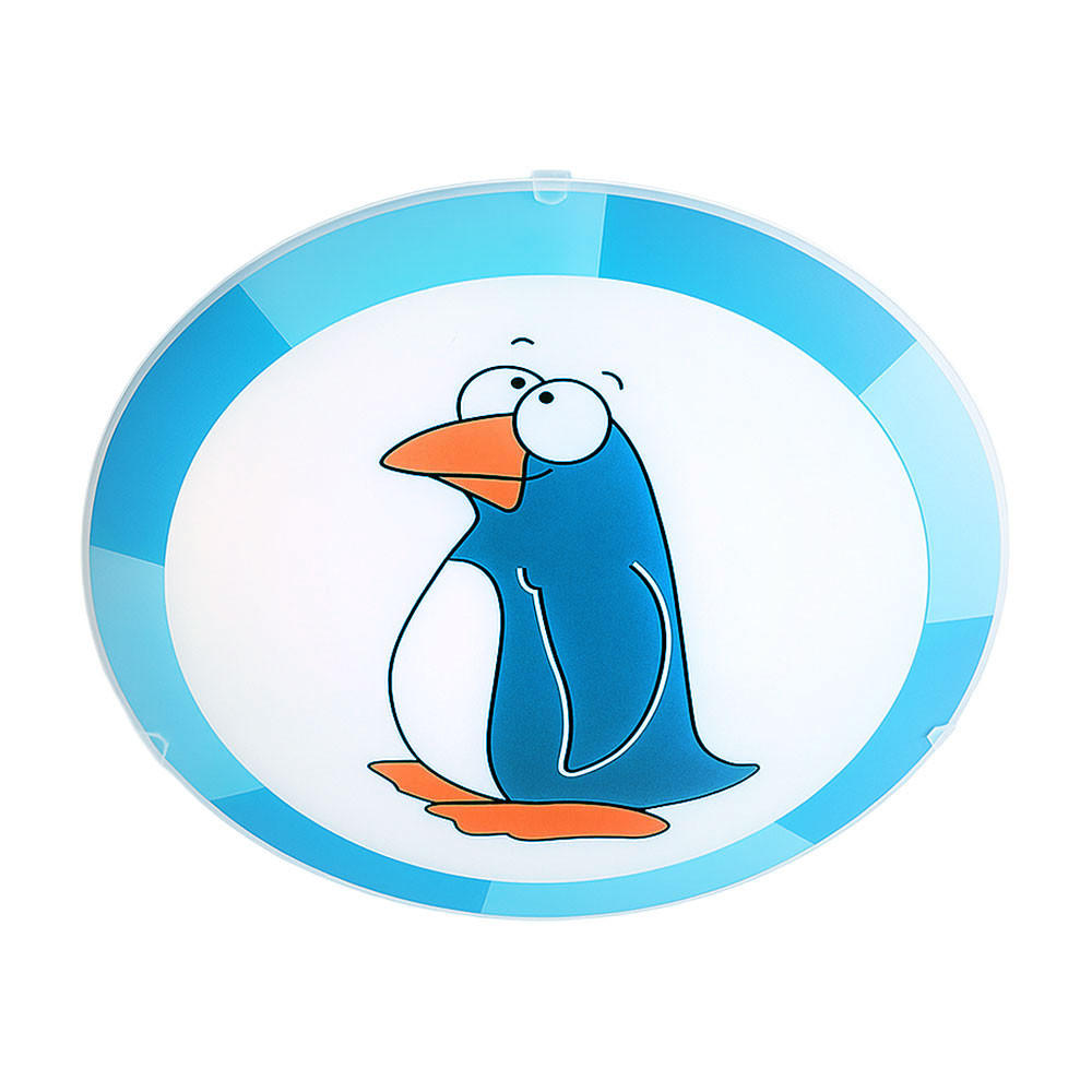 LED WANDLEUCHTE Stahl Glas Blau Weiß - Blau, Glas (25/25/8cm)