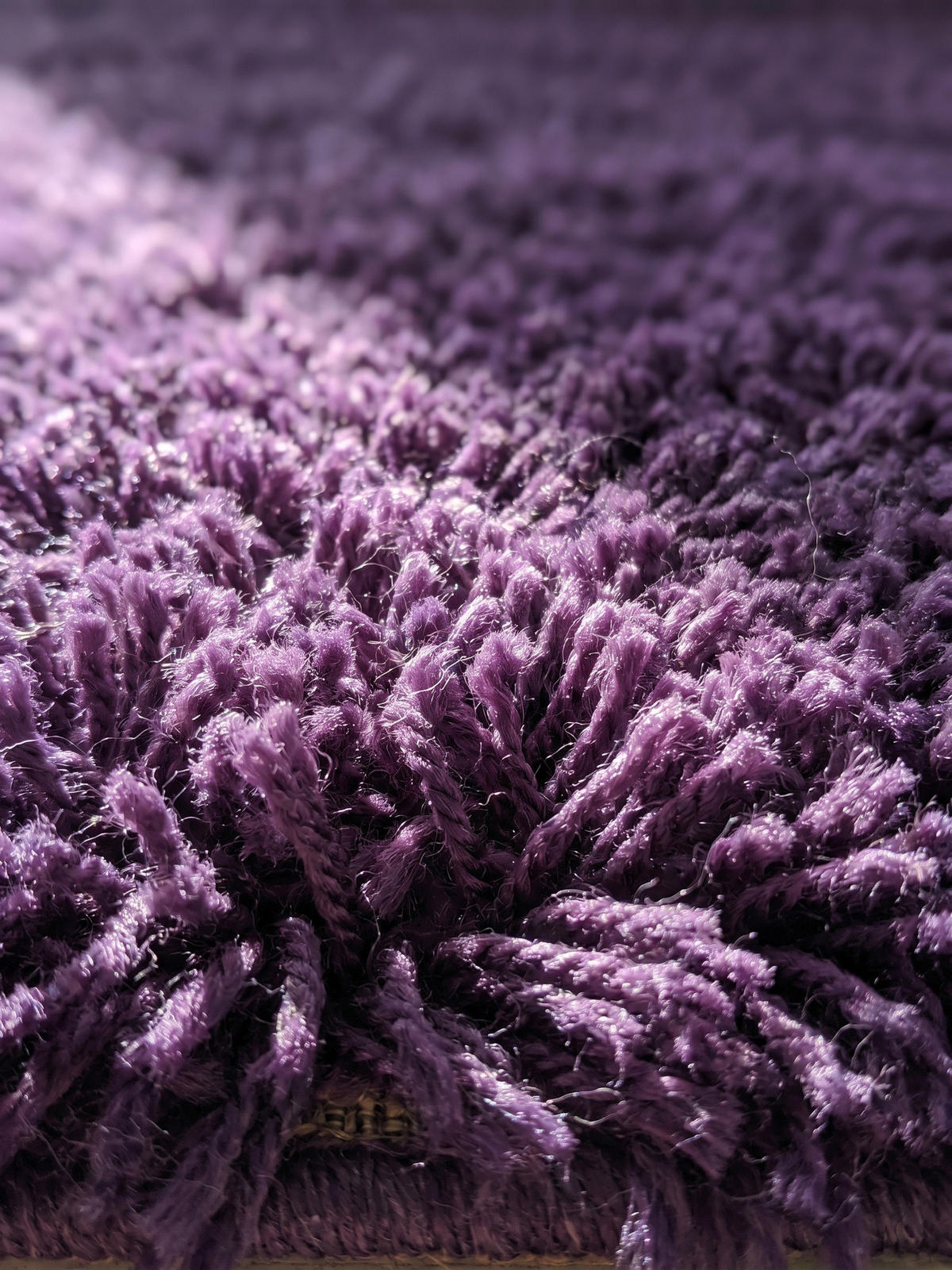 TEPPICH Wohnzimmer Hochflor Einfarbig Weich Flauschig Waschbar Läufer Violett 80x250 cm – SALZACH - Lila, Textil (80/250cm) - KADIMA DESIGN