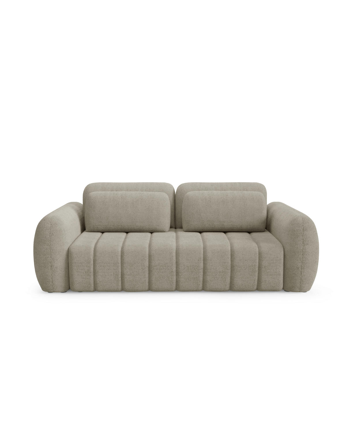 SCHLAFSOFA mit Bettkasten Premium Beige - Beige/Schwarz, Holz/Holzwerkstoff (266/95/110cm) - Furnisell