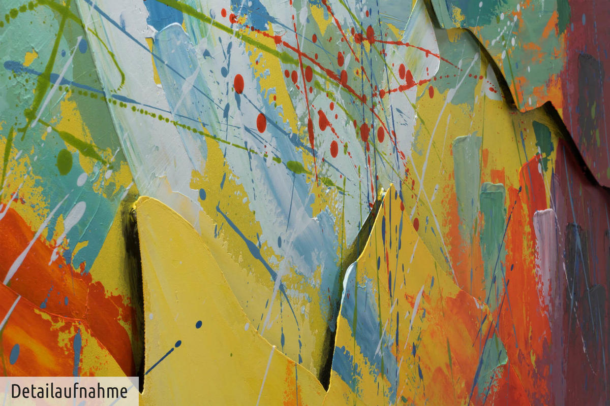 METALLBILD Bunt 144/44 cm - Multicolor, Metall (6.9/44cm) - KUNSTLOFT
