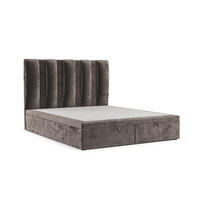 POLSTERBETT Orta mit Stauraum 120/200 cm Braun im Lotta Stoff - Schwarz/Braun, Holz/Holzwerkstoff (120/200cm) - AltaBeds