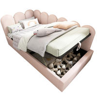 POLSTERBETT 90/190 cm mit hydraulischem Bettkasten, Samtbezug und Metall-Lattenrost, Rosa - Rosa, Textil (90/190cm) - Redom