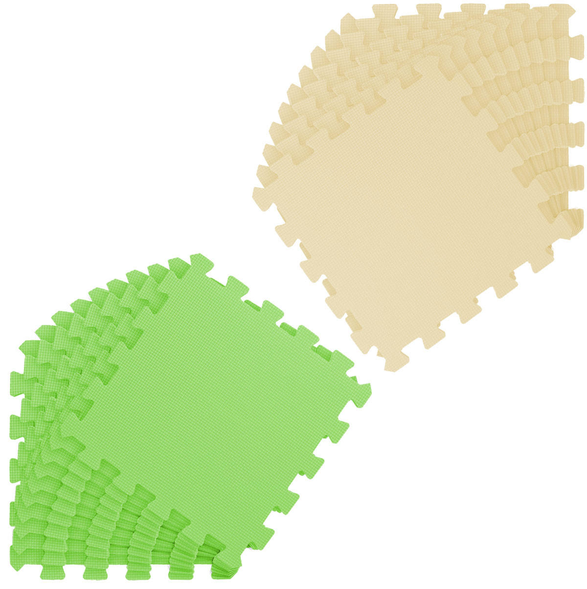 SPIELMATTE ab Null - 180/90/1 cm Puzzlematte Beige - Multicolor, Kunststoff (30/30cm) - Littletom