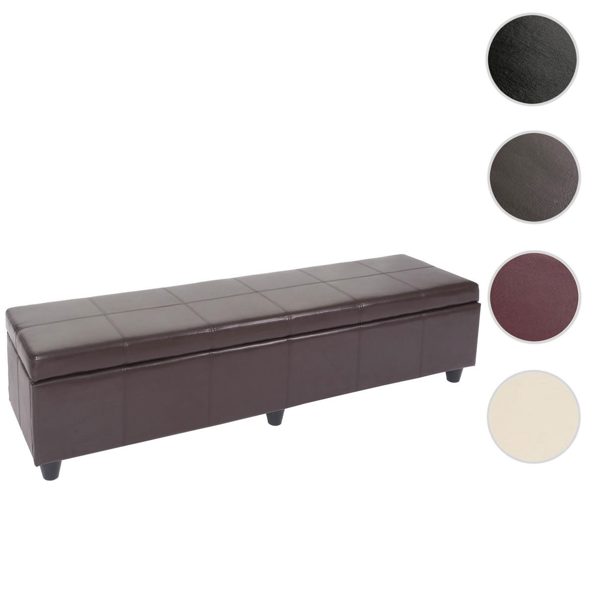 AUFBEWAHRUNGS-TRUHE XXL Braun - Braun, Textil (180/45/45cm) - MCW