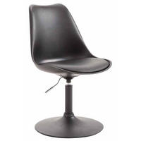 DREHSTUHL Kunststoff schwarz - Schwarz, Kunststoff/Metall (48/76/57cm) - CLP