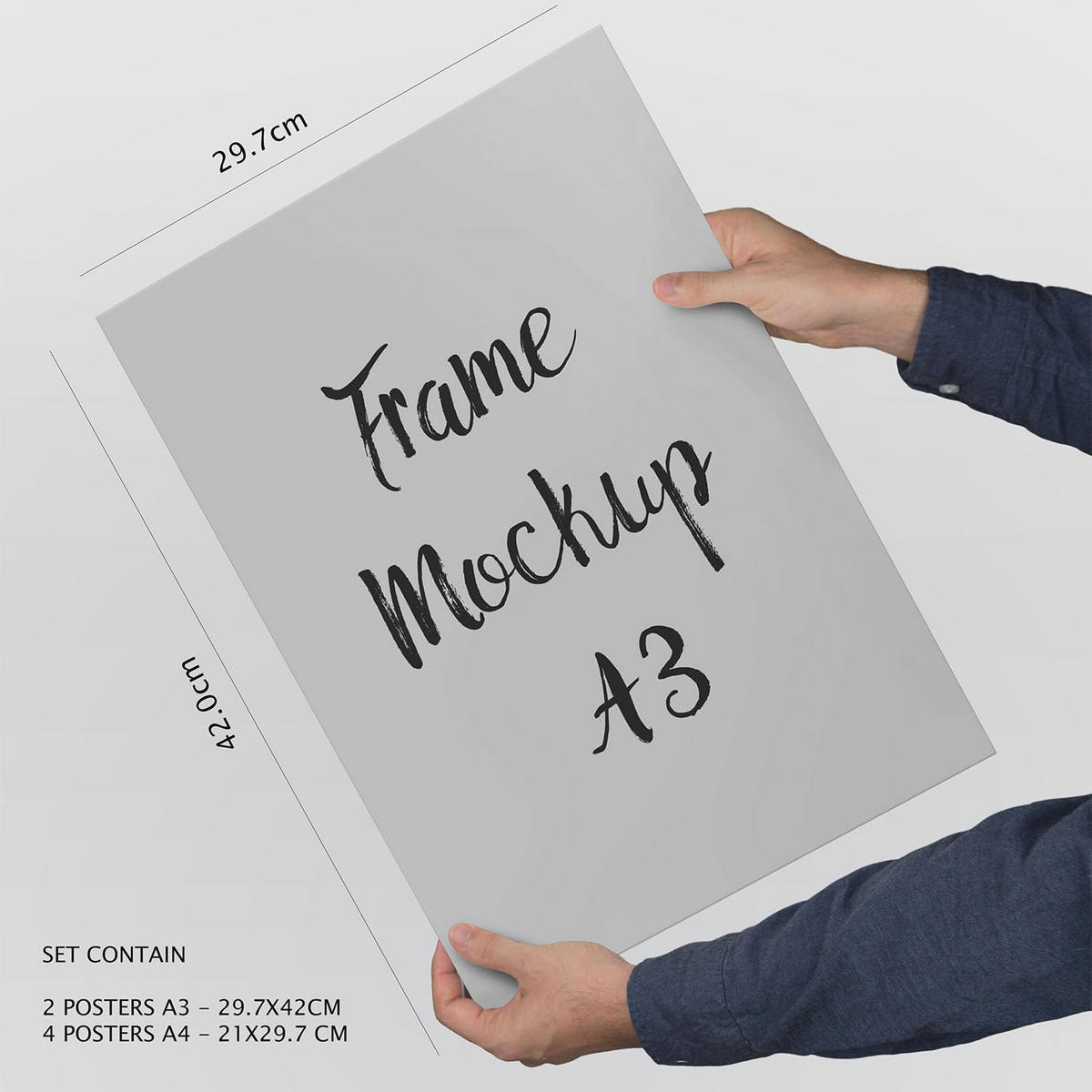 POSTER Set Mit 6 Bergrahmen In Kulissen Abstracts Ästhetische Dekorative Gemälde Für Ihr Wohnzimmer, Schlafzimmer, Zuhause A3 & A4 Rahmenlos - Klar, Papier (29/3cm) - Nacnic