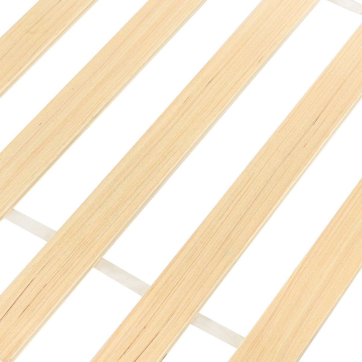 KINDERBETT 90/200 cm in Weiß & Natur mit Rädern und Schutzzaun - Weiß/Naturfarben, Holz/Holzwerkstoff (90/200cm) - WISHDOR