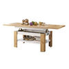COUCHTISCH rechteckig Eiche Artisan - Weiß ausziehbar höhenverstellbar - Eiche Artisan/Weiß, Holzwerkstoff (65/130/58cm) - designimpex