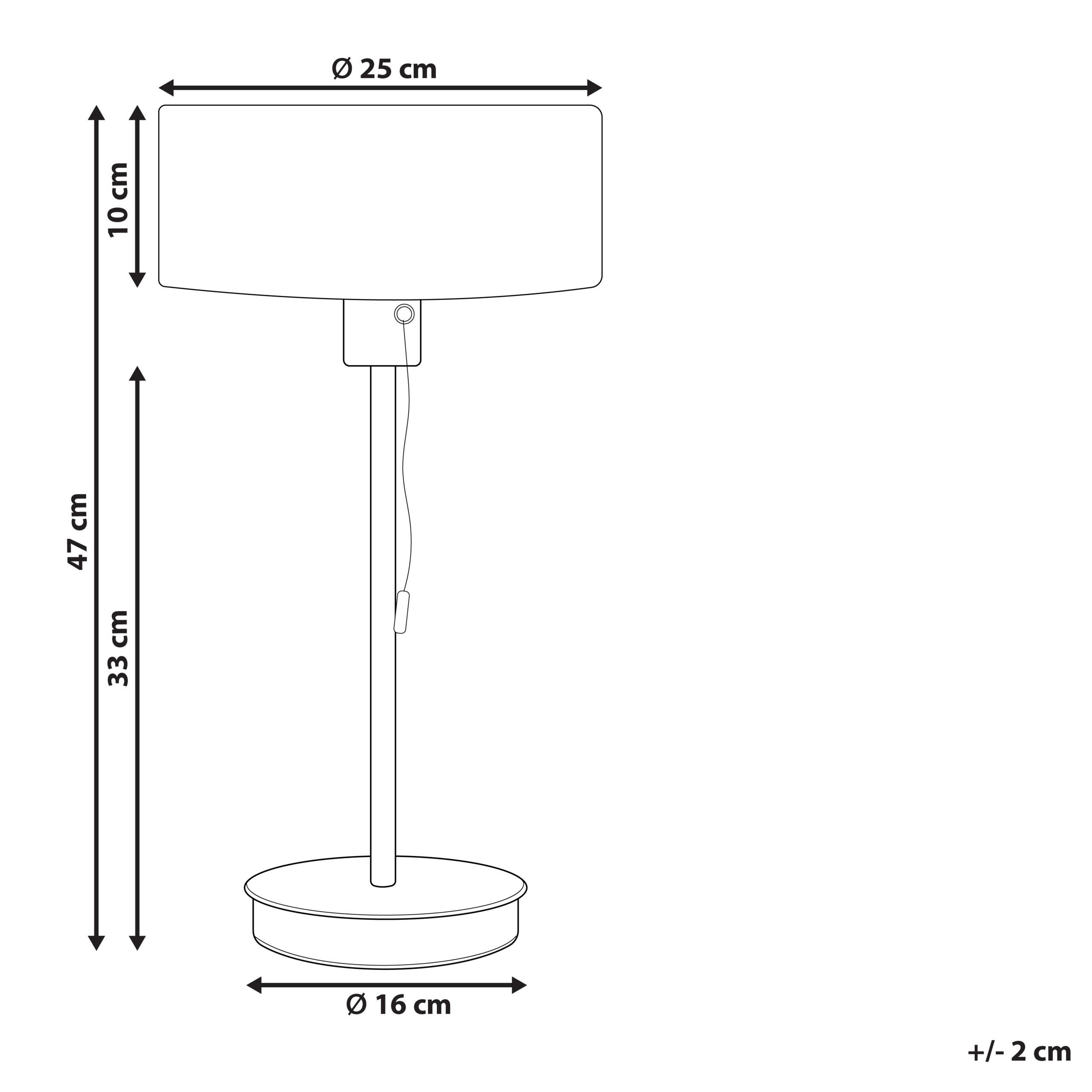 Thumbnail - Beliani Tischlampe, Schwarz, Metall, 6x47x25 cm, Lampen & Leuchten, Innenbeleuchtung, Tischlampen, Tischlampen