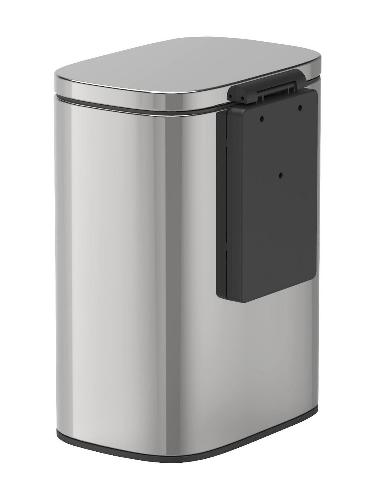 ABFALLEIMER zum Aufhängen Sare 5 l 19/21,5/29,5 cm - Silberfarben, Metall (21.5/29.5/19cm) - Wenko