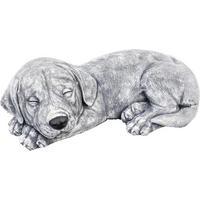 STEINFIGUR Hunde Welpe Labrador, Frostfest - Grau, Stein (30/11/18cm) - stoneandstyle