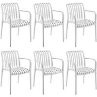 GARTENSTÜHLE Alcudia,54,5 x 58 x 80,5 cm, Belastbarkeit 120 kg,creme - Creme, Textil (54.5/80.5/58cm) - tectake