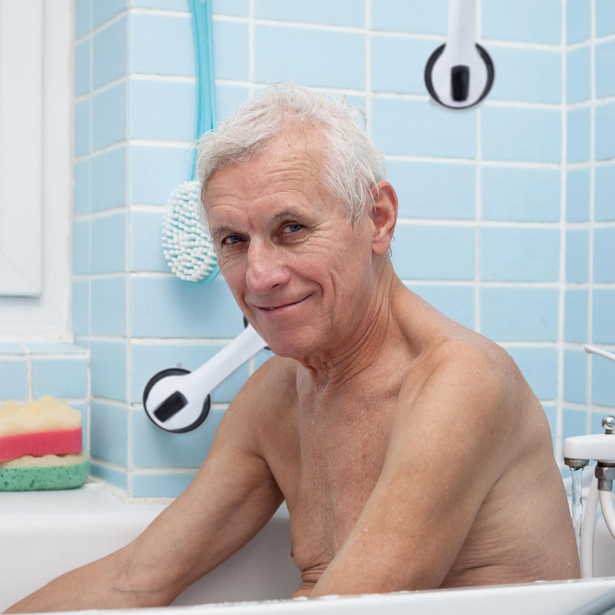 2XHALTEGRIFF - Multicolor, Kunststoff (10/30/8.5cm) - Relaxdays