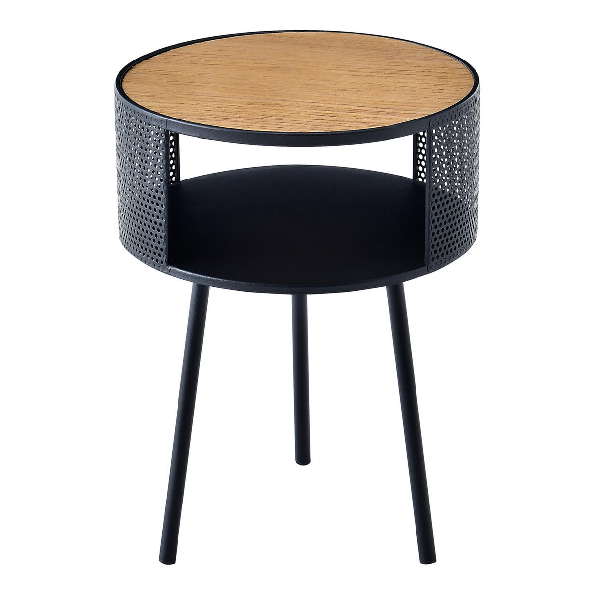 BEISTELLTISCH Bjørnsund 34/34/45 - Schwarz, Holzwerkstoff (34/34/45cm) - [en.casa]