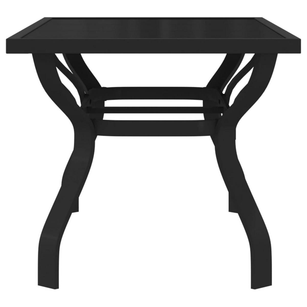 GARTENTISCH Tischfried 70/70/140 cm - Schwarz, Naturmaterialien (140/70/70cm) - ZMH