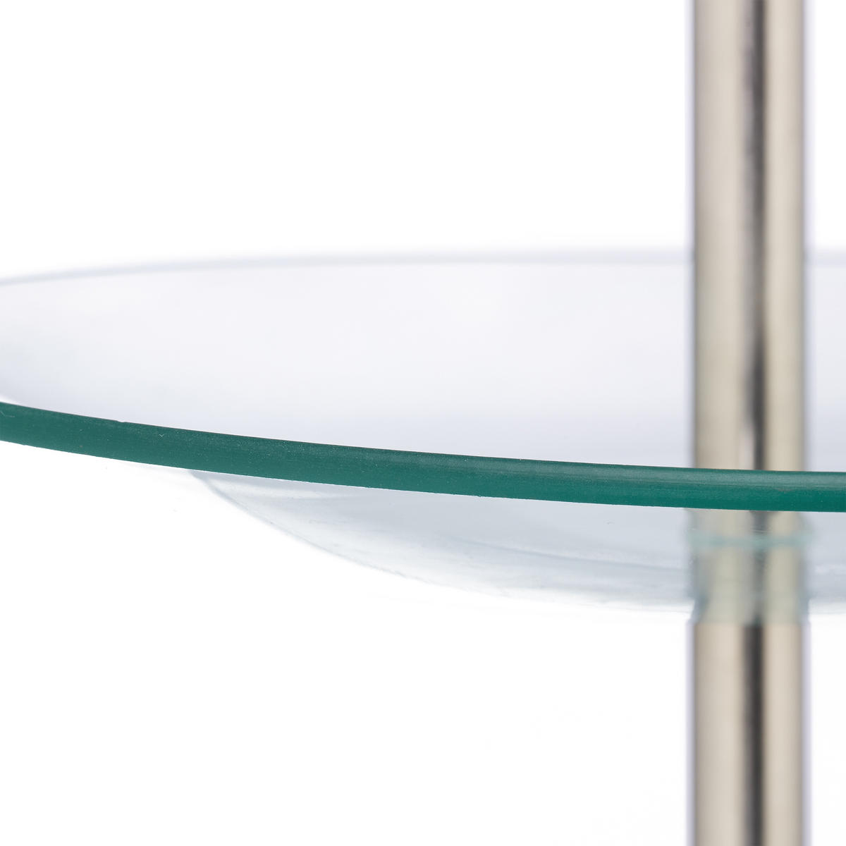 ETAGERE - Transparent, Glas/Metall (29.5/40cm) - Relaxdays