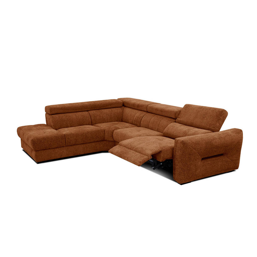 Thumbnail - Courtois Laville Ecksofa, Dunkelorange, Textil, L-Form, Ottomane links,L-Form, 298x239 cm, Wohnzimmer, Sofas & Couches, ...