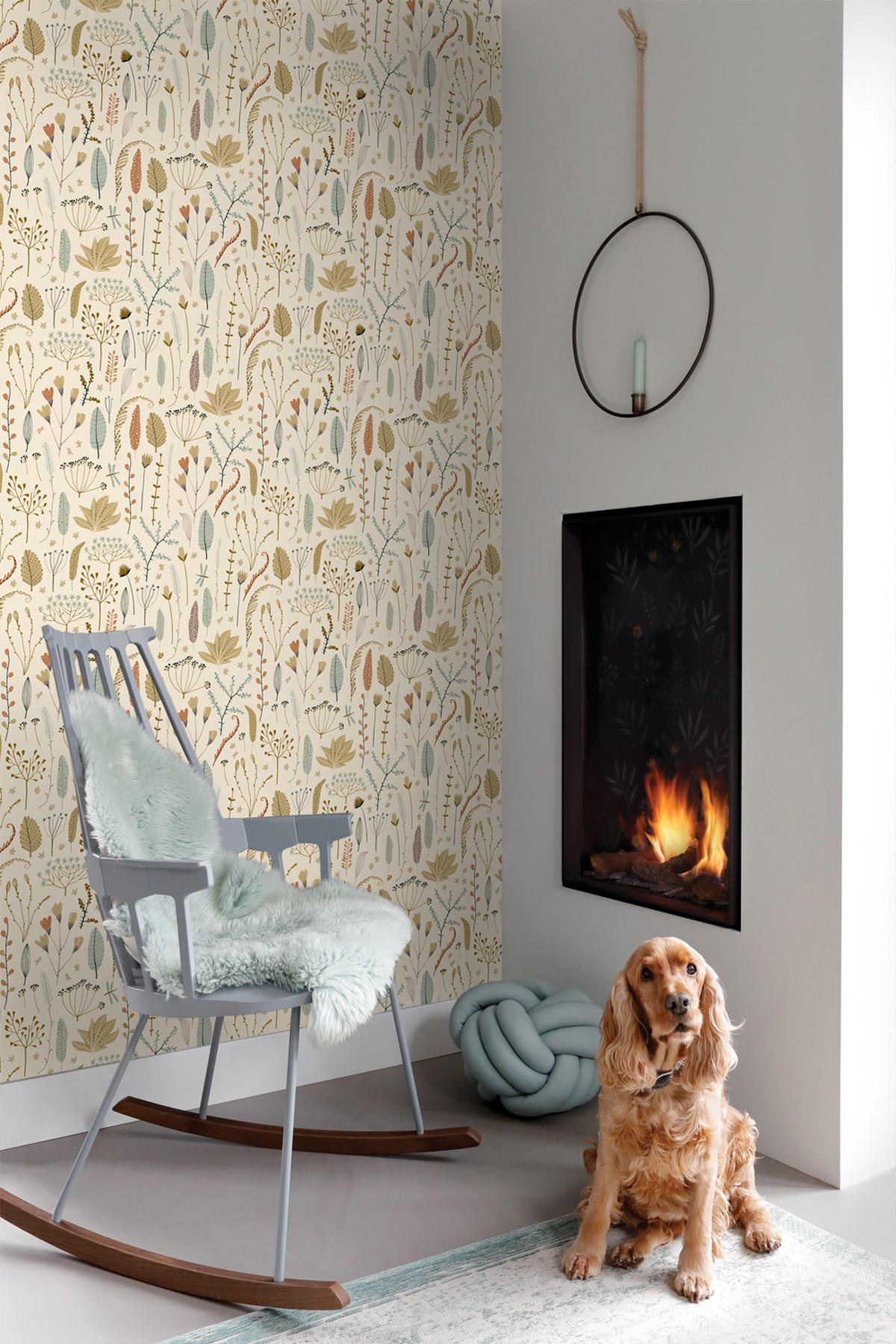 TAPETE Feldblumen 50 x 900 cm - Beige, Papier (50/0.1cm) - ESTAhome