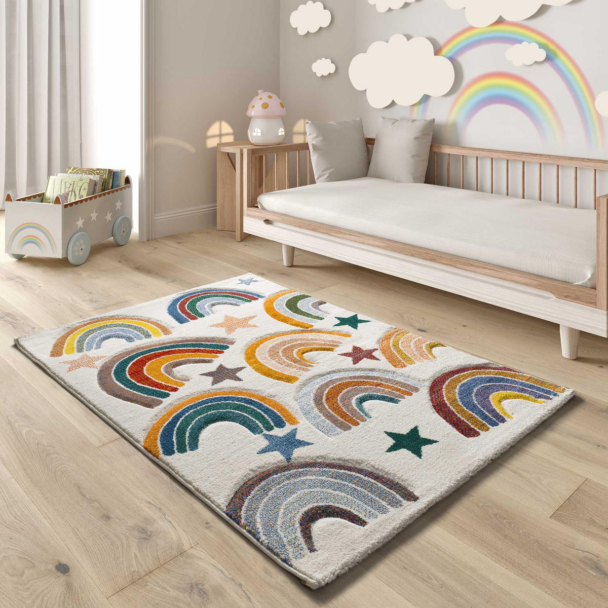 KINDERTEPPICH Mehrfarbig Balloon 120/170 cm - Multicolor, Naturmaterialien/Textil (120/170cm) - Atticgo