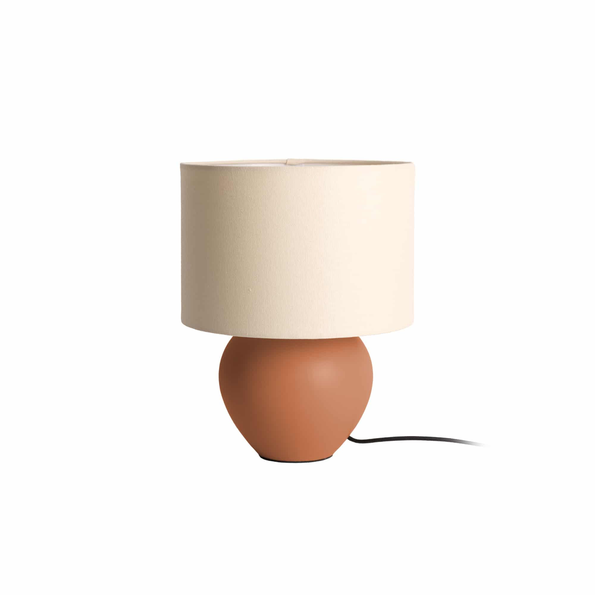 TISCHLAMPE Alma Cone Braun 23/23/32.5 cm - Cognac, Keramik (23/23/32.5cm) - Leitmotiv