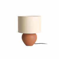 TISCHLAMPE Alma Cone Braun 23/23/32.5 cm - Cognac, Keramik (23/23/32.5cm) - Leitmotiv
