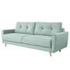 3-SITZER SOFA - Grau, Textil (220/90/90cm) - home24