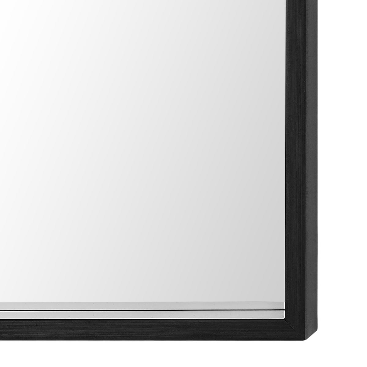 WANDSPIEGEL schwarz quadratisch 50/50 cm Brignoles - Schwarz, Kunststoff (50/50/4cm) - Beliani
