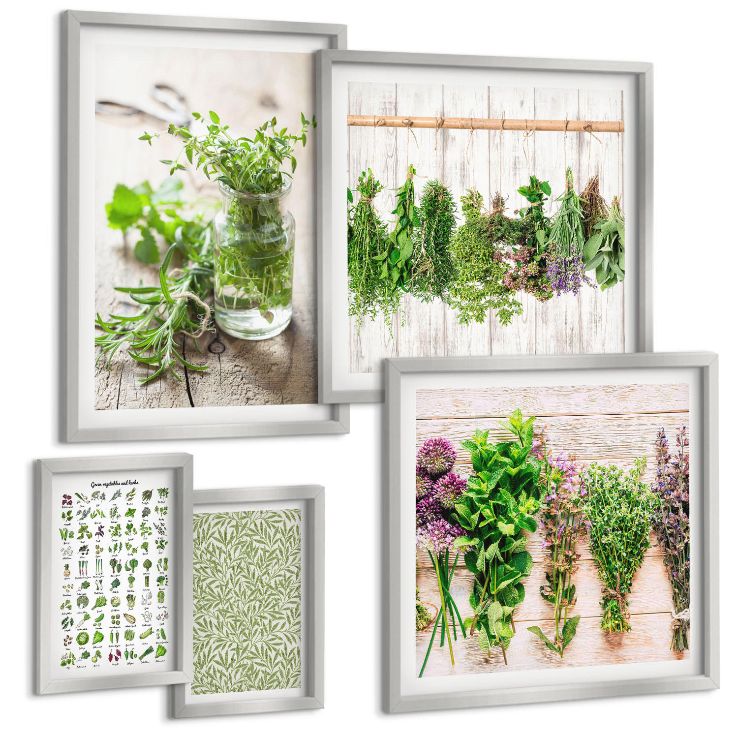 Tulup Bilder Silber 40x60 cm