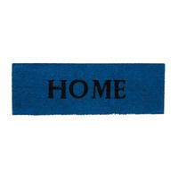 FUSSMATTE - Dunkelblau, Kunststoff/Textil (75/25cm) - Relaxdays