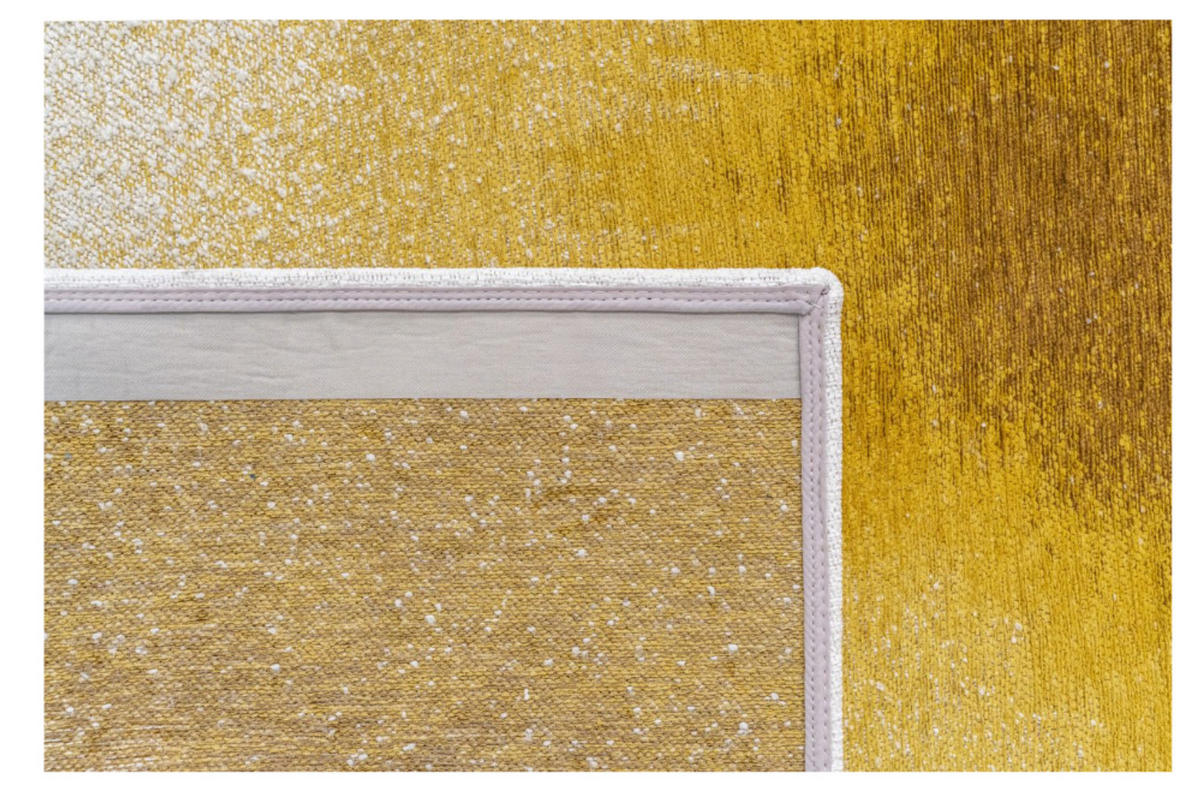 TEPPICH modern Flachgewebe GLOBE Gelb 240 x 340 cm - Gelb, Textil (240/340cm) - Novatrend