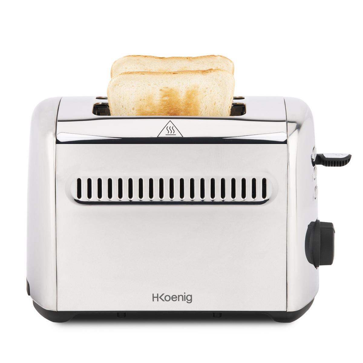 TOASTER TOAS9 Silber, Krusten- und Knuspertoaster - Grau, Metall (29.5/18.5/16.5cm) - HKoenig