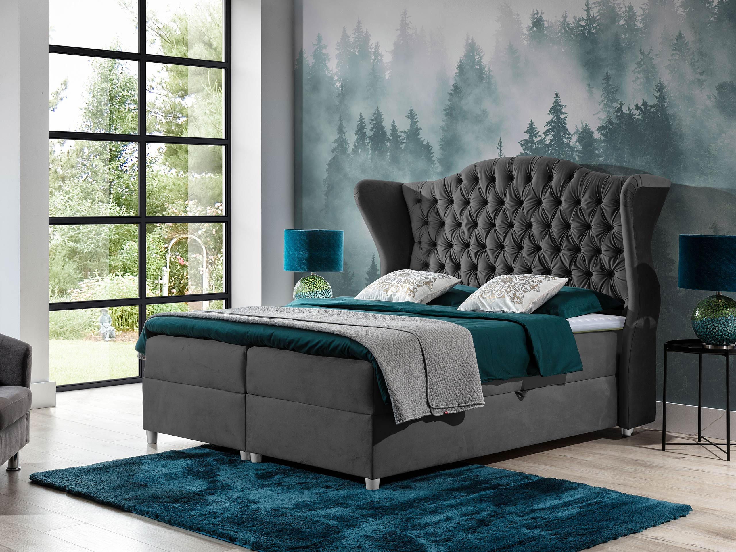 BOXBETT Livia - Grau, Holz (120/200cm) - MIRJAN24