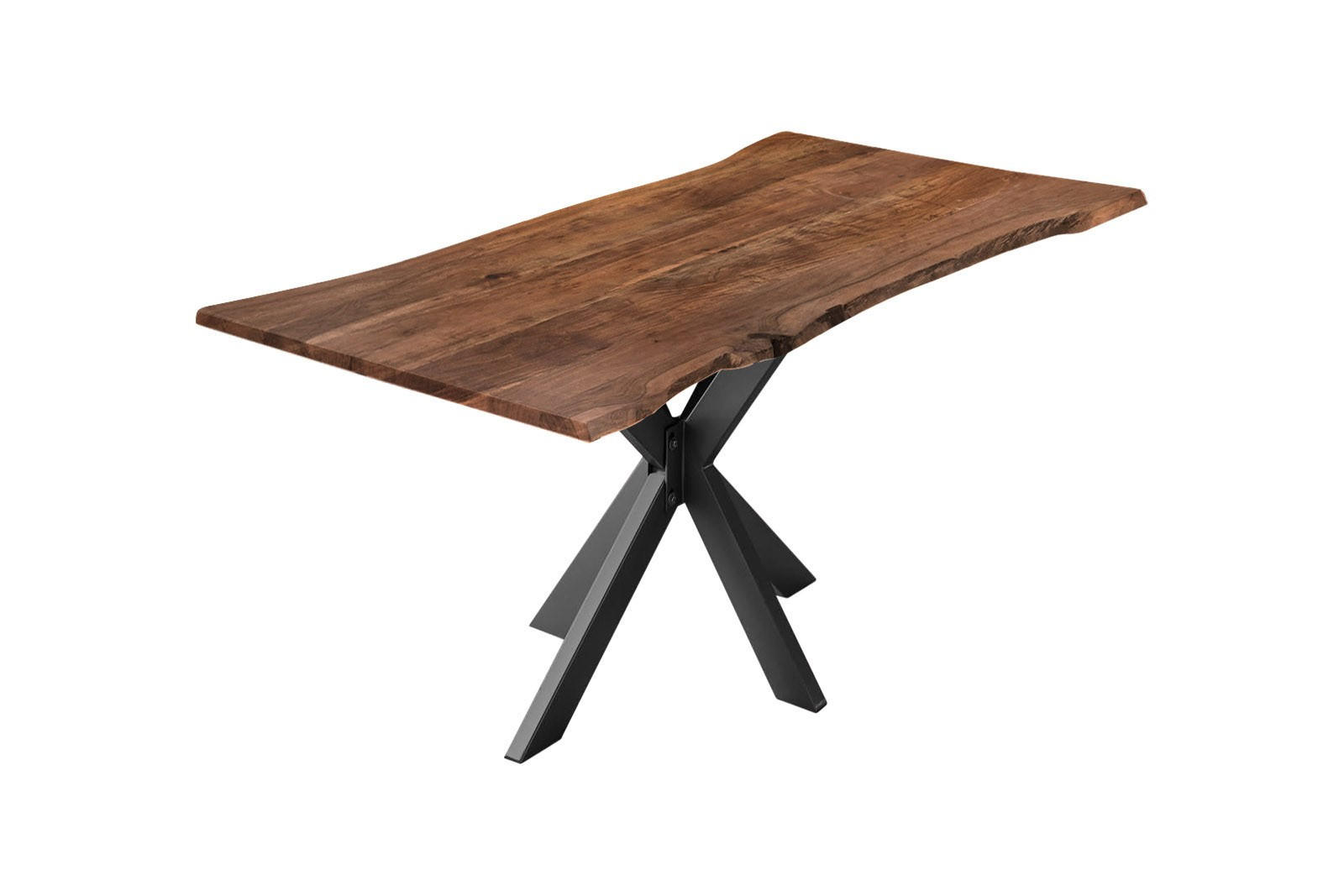 ESSTISCH HELENE - Schwarz/Braun, Holz/Metall (100/280/77cm) - SAM