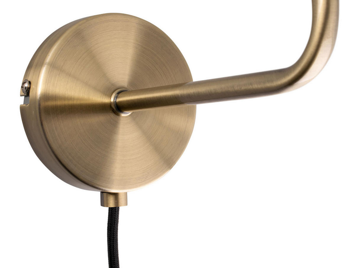 WANDLAMP Bonnet Antiek 25/20/18 cm - Goldfarben, Metall (20/18/25cm) - Leitmotiv