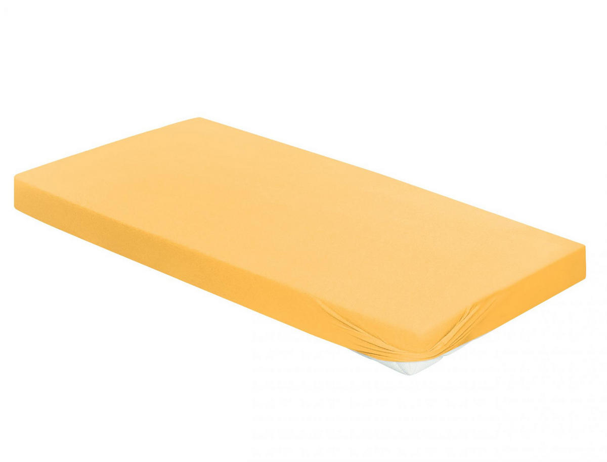 SPANNBETTTUCH MERKUR 0006 - Gelb, Textil (100/200cm) - Irisette