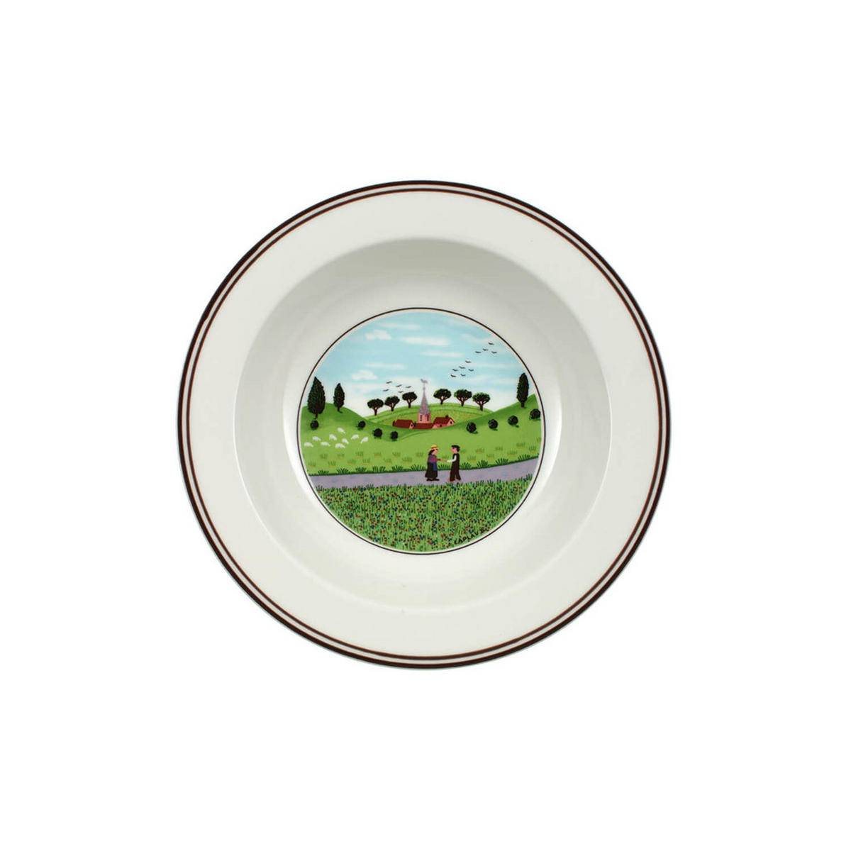 SALATSCHALE BEGEGNUNG Design Naif bunt ø 20 cm - Multicolor, Keramik (20cm) - Villeroy & Boch