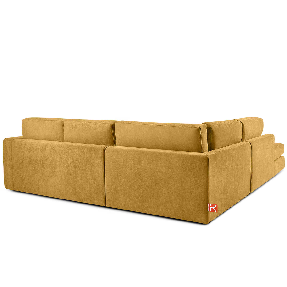 ECKSOFA links VERUS - Gelb, Holz/Holzwerkstoff (297/248cm) - KONSIMO®