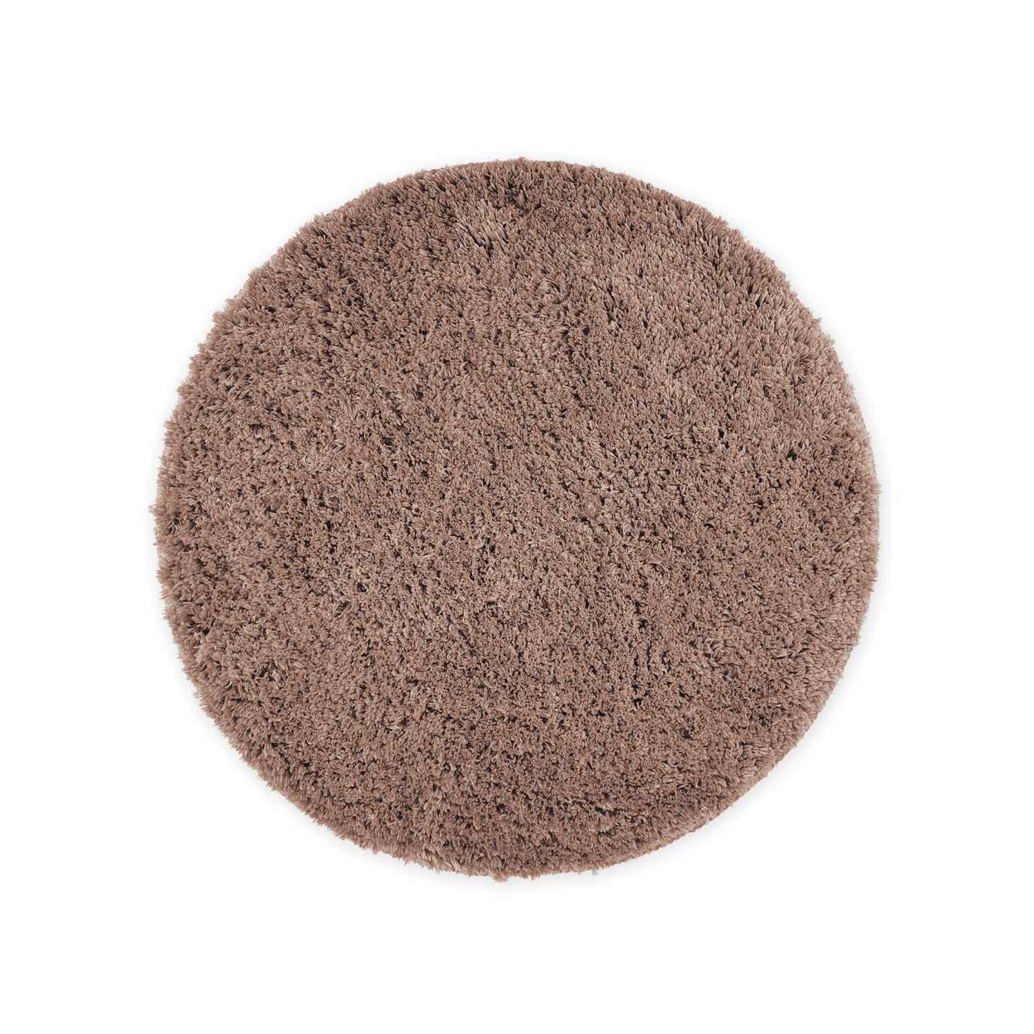 RUNDE BADEMATTE Florenz - Hellbraun, Textil (56/56cm) - WohnDirect