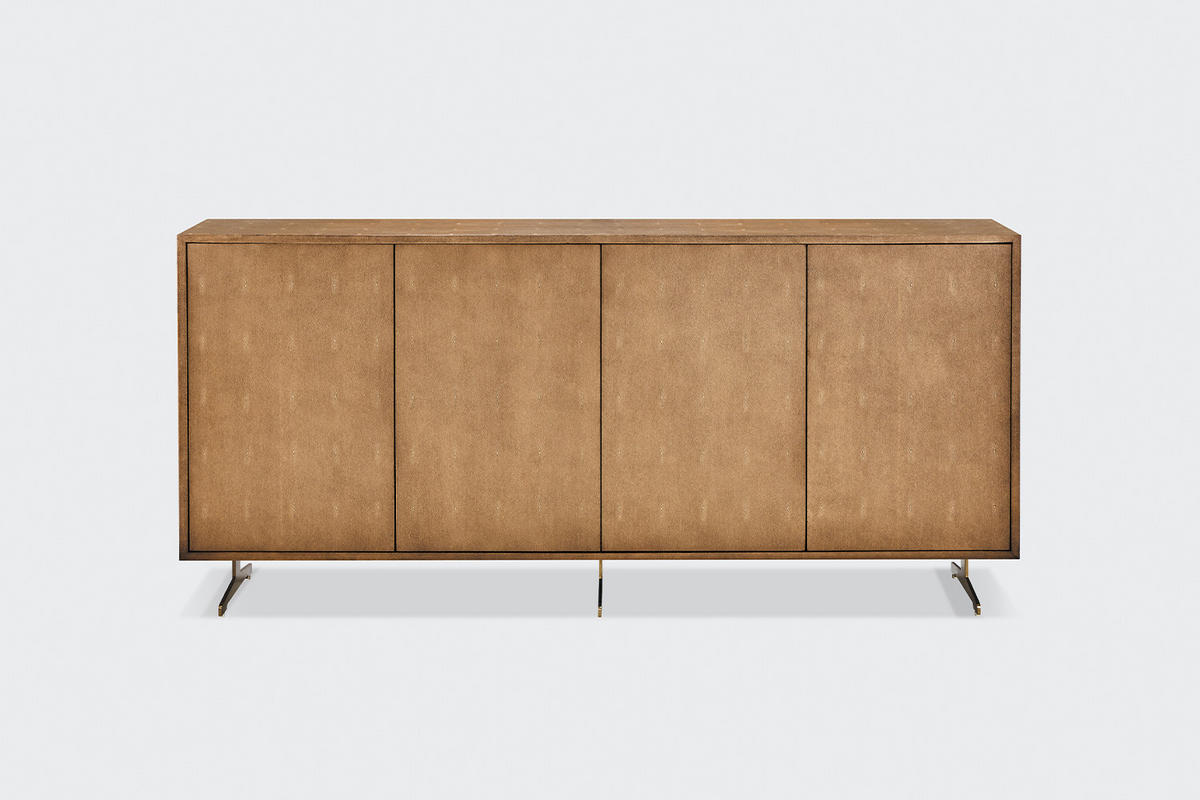 SIDEBOARD GALA Gold Holz - Goldfarben, Holz/Metall (180/85/40cm) - KAWOLA