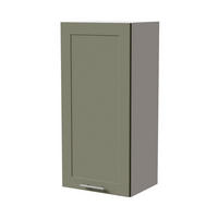 HÄNGESCHRANK Oslo W4/45 Weiß / Reed Green Matt 45 / 32,5 / 96cm - Weiß/Grün, Holz/Holzwerkstoff (45/96/32.5cm) - Feldmann-Wohnen