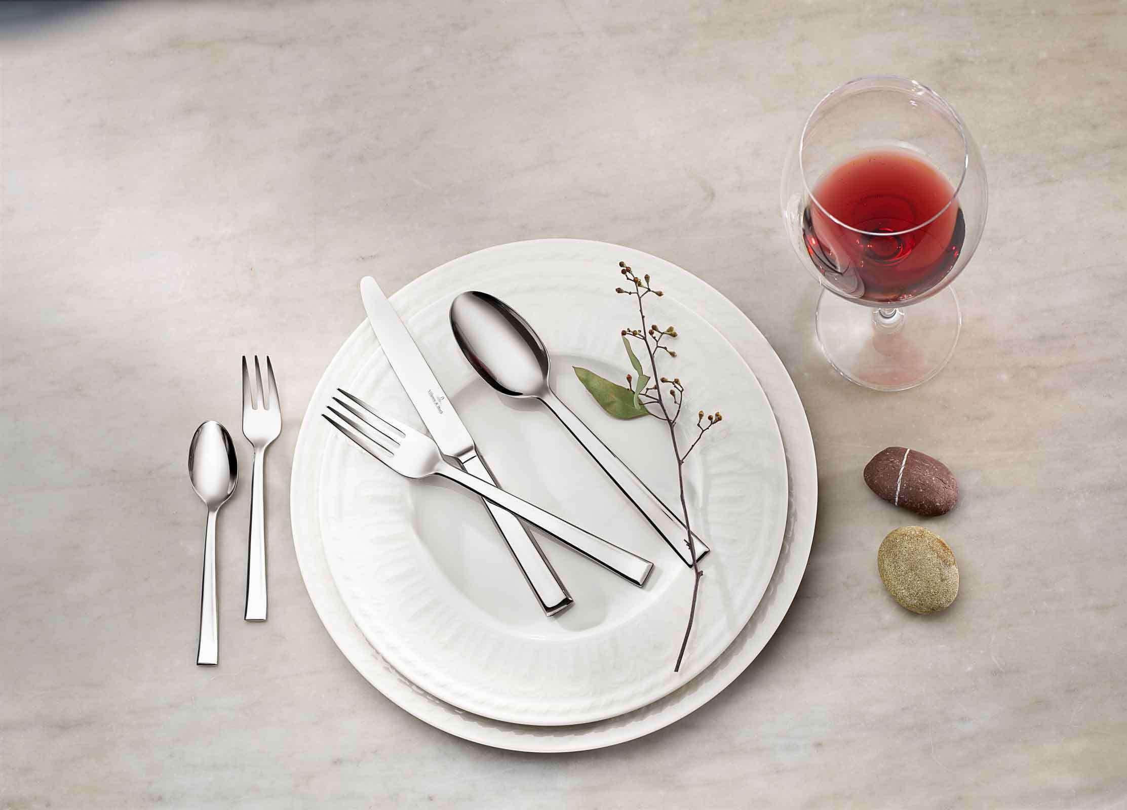 TAFELBESTECK Victor silber 24er Set - Silberfarben, Metall - Villeroy & Boch