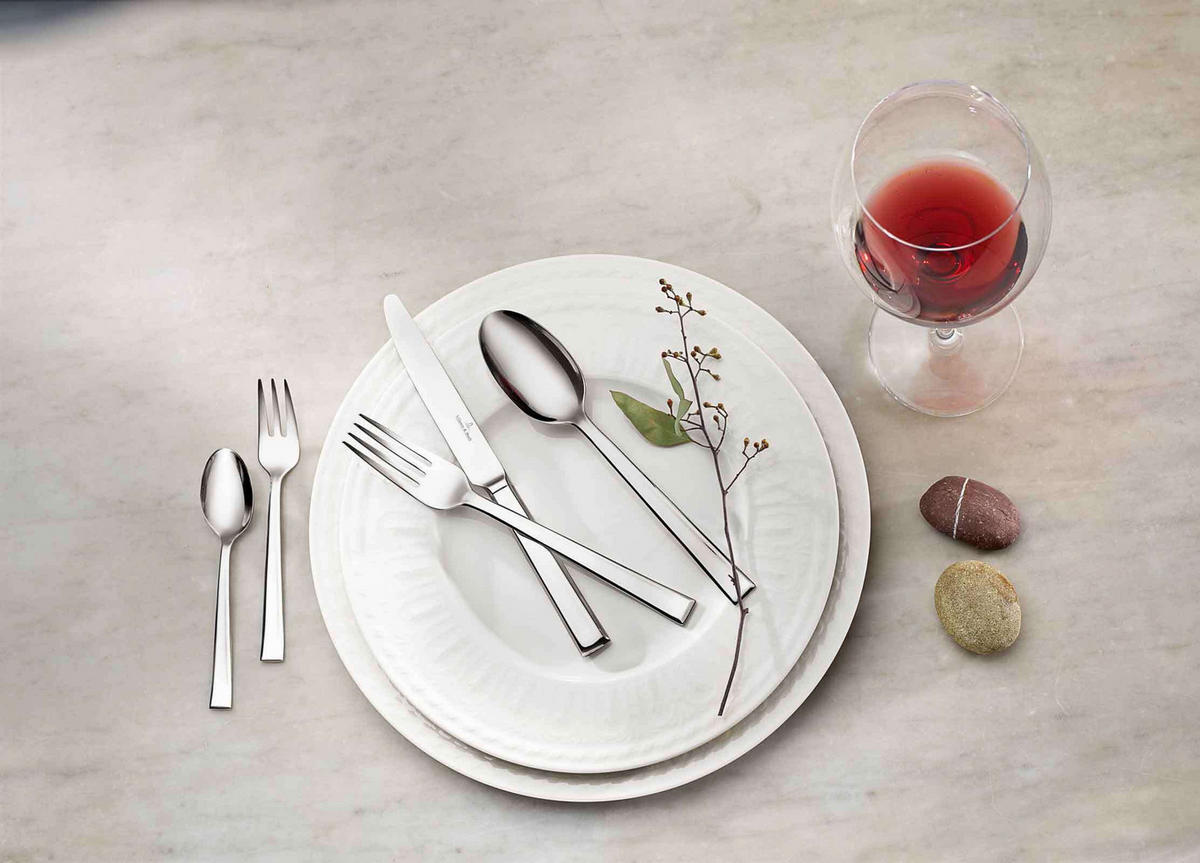 TAFELBESTECK Victor silber 30er Set - Silberfarben, Metall - Villeroy & Boch
