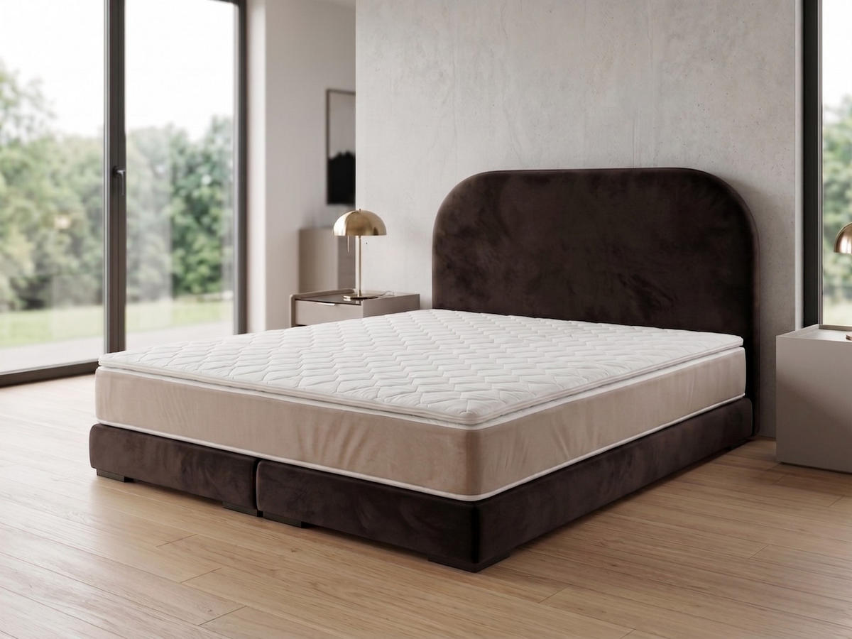 POLSTERBETT LEON1 160x 200 cm Farbe: Braun - Braun, Textil (160/200cm) - A&J MöbelLand